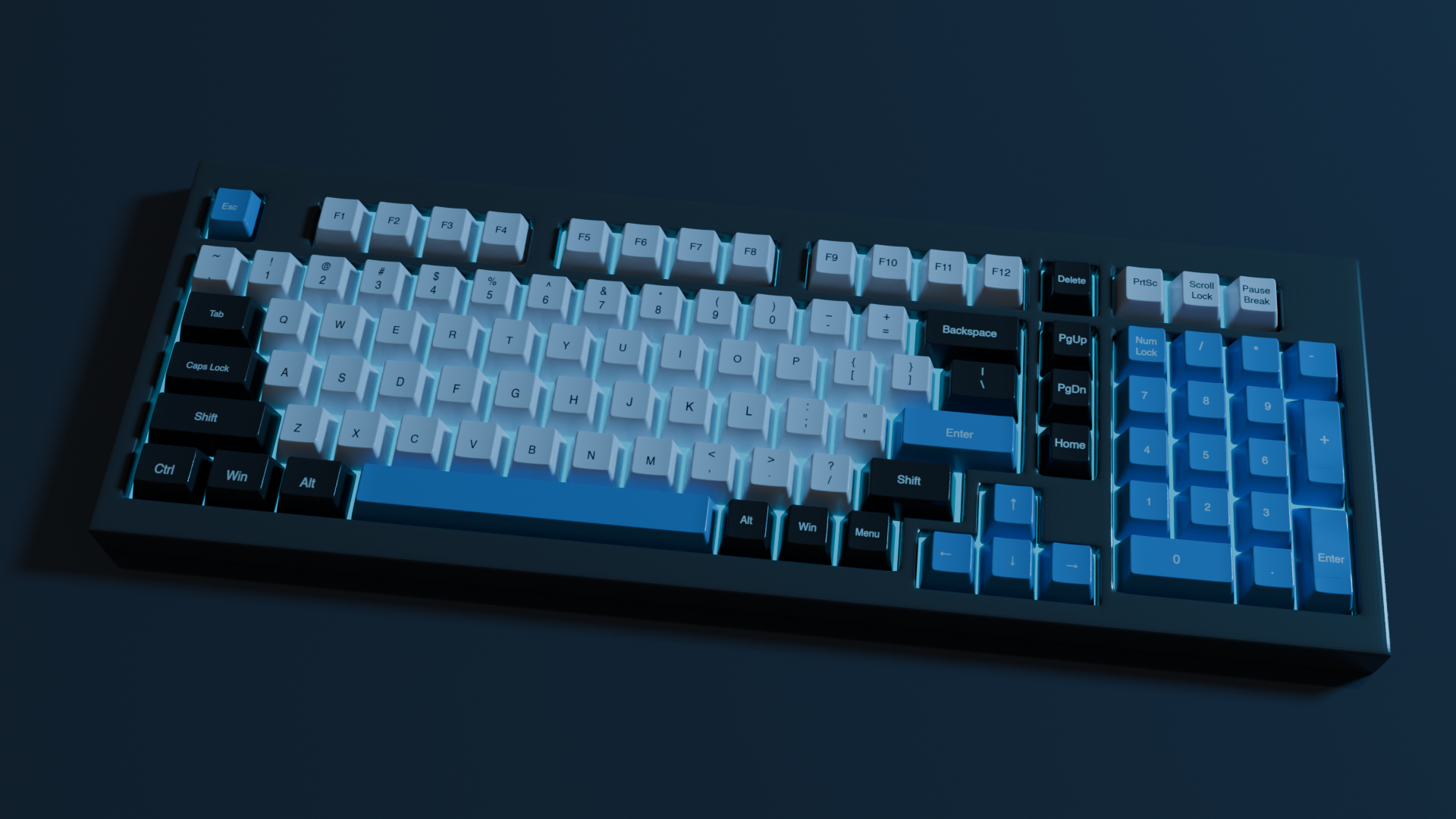 Keyboard — Blender render